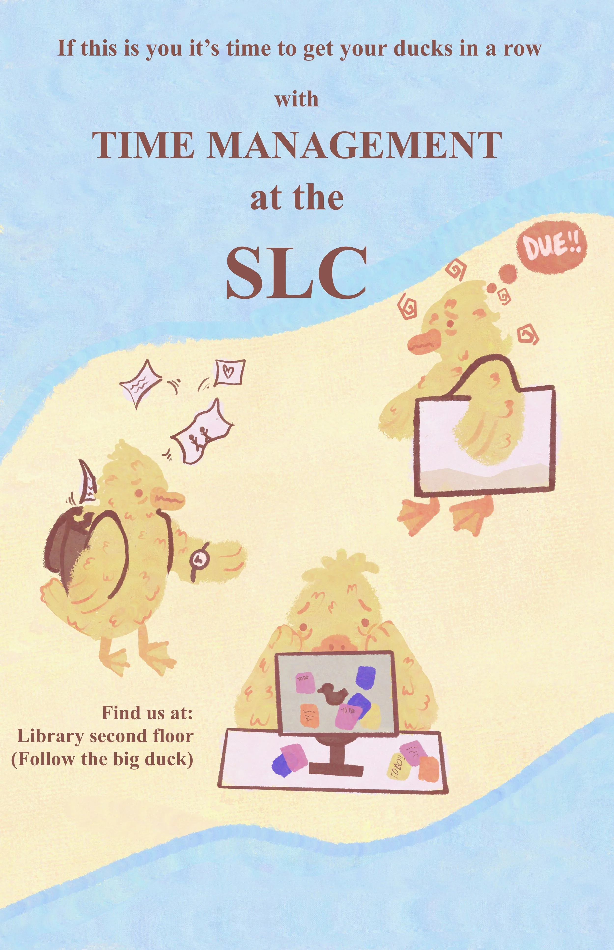 A poster for the Ringling College Student Learning Center.