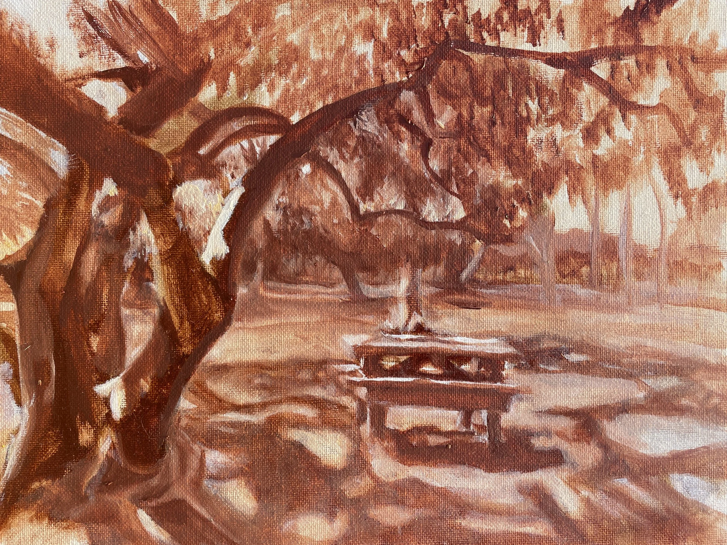 "Shade" 2025,
Oil on canvas.