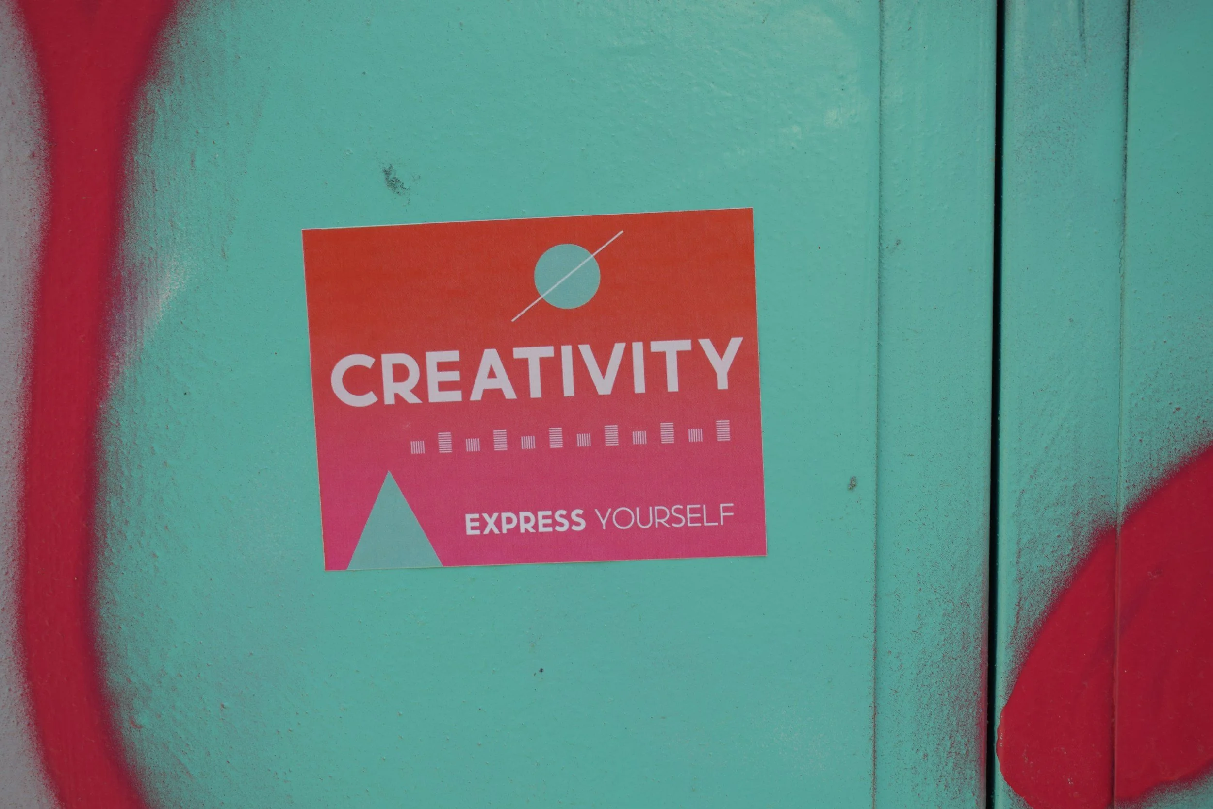 This image is of a creativity sign to remind the reader that women creativity quotes are inspirational.