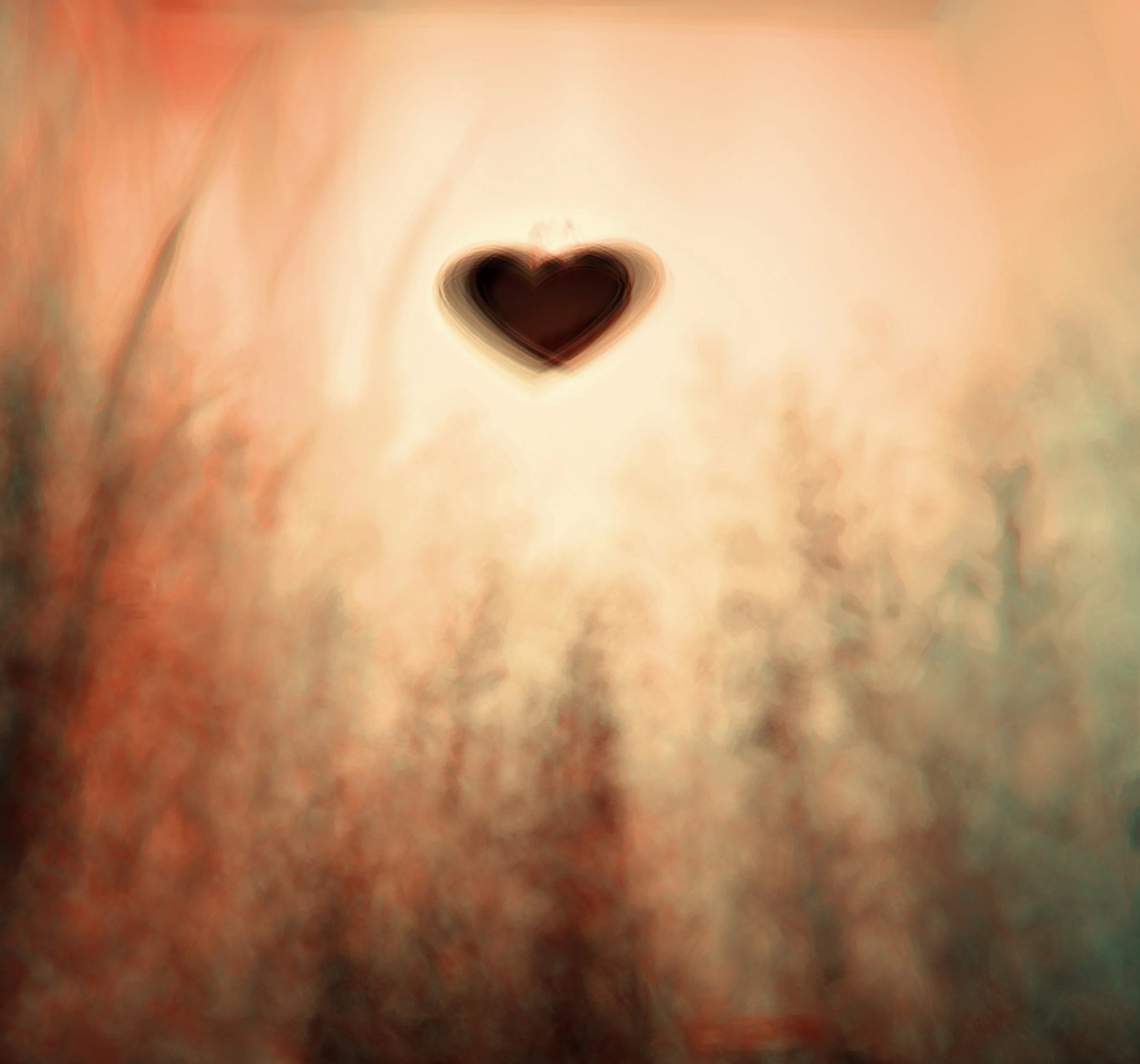 A heart that symbolizes birthing a creative projectt