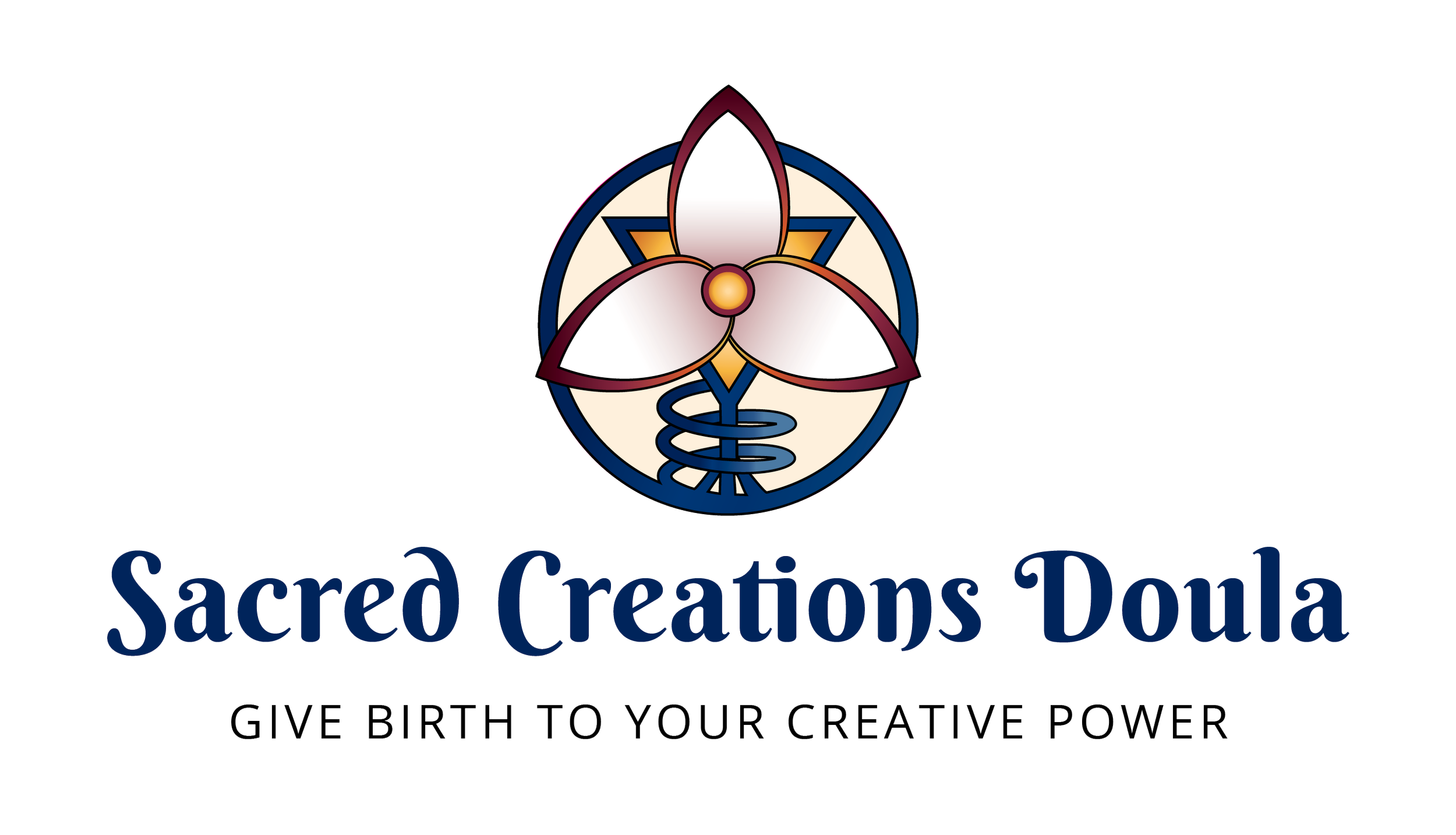 This image is of Sacred Creations Doula logo..