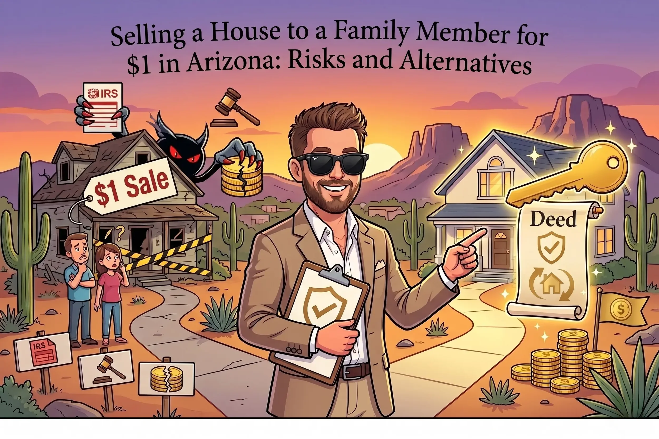 Selling a House to a Family Member for $1 in Arizona: Risks and Alternatives