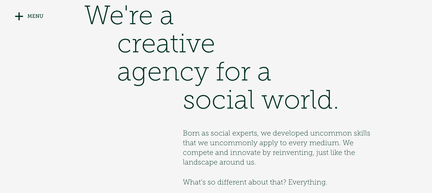  When you need to stand out, make sure your copy stakes a claim. 