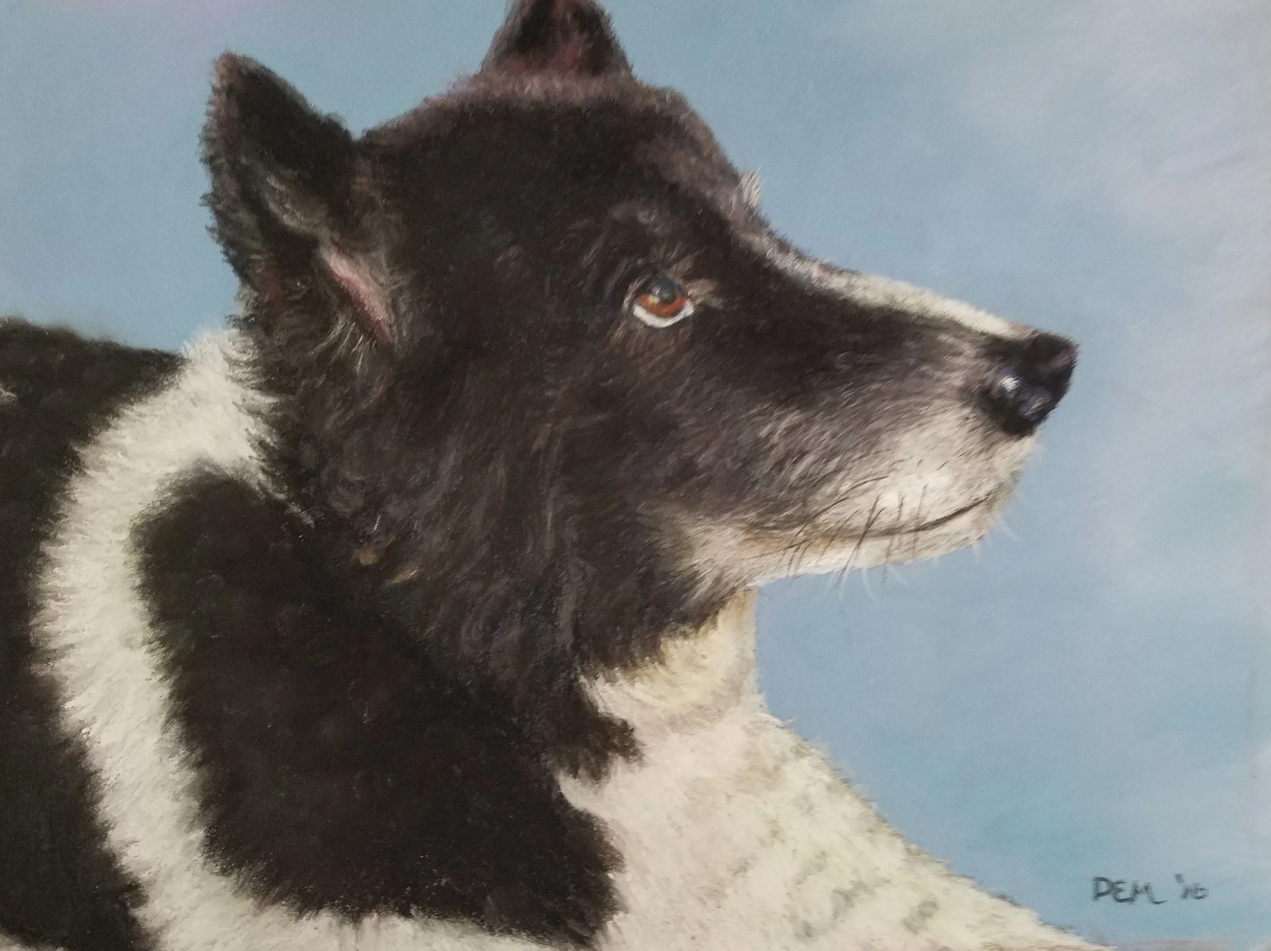 Tundra, watercolor and pastel.