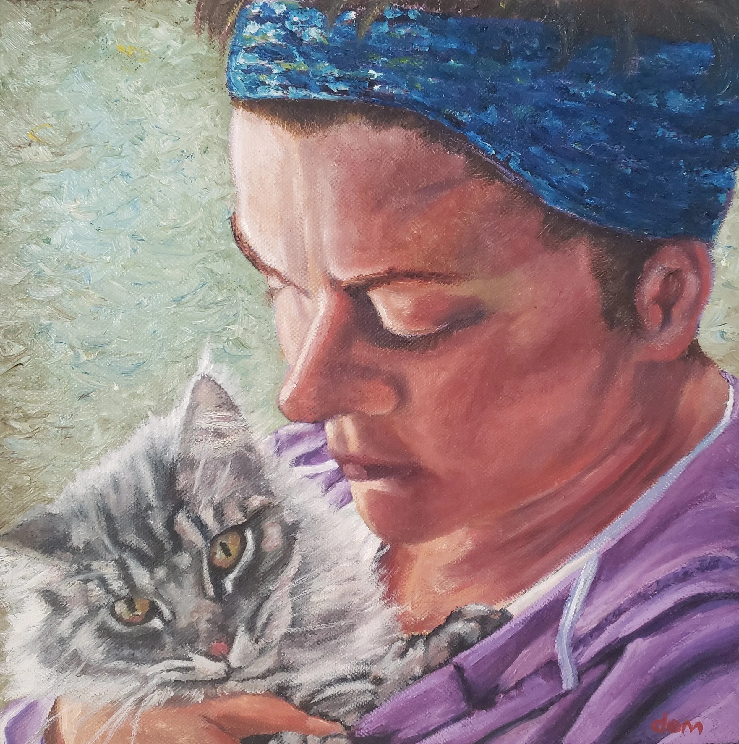 Yuri and Heidi, oil.