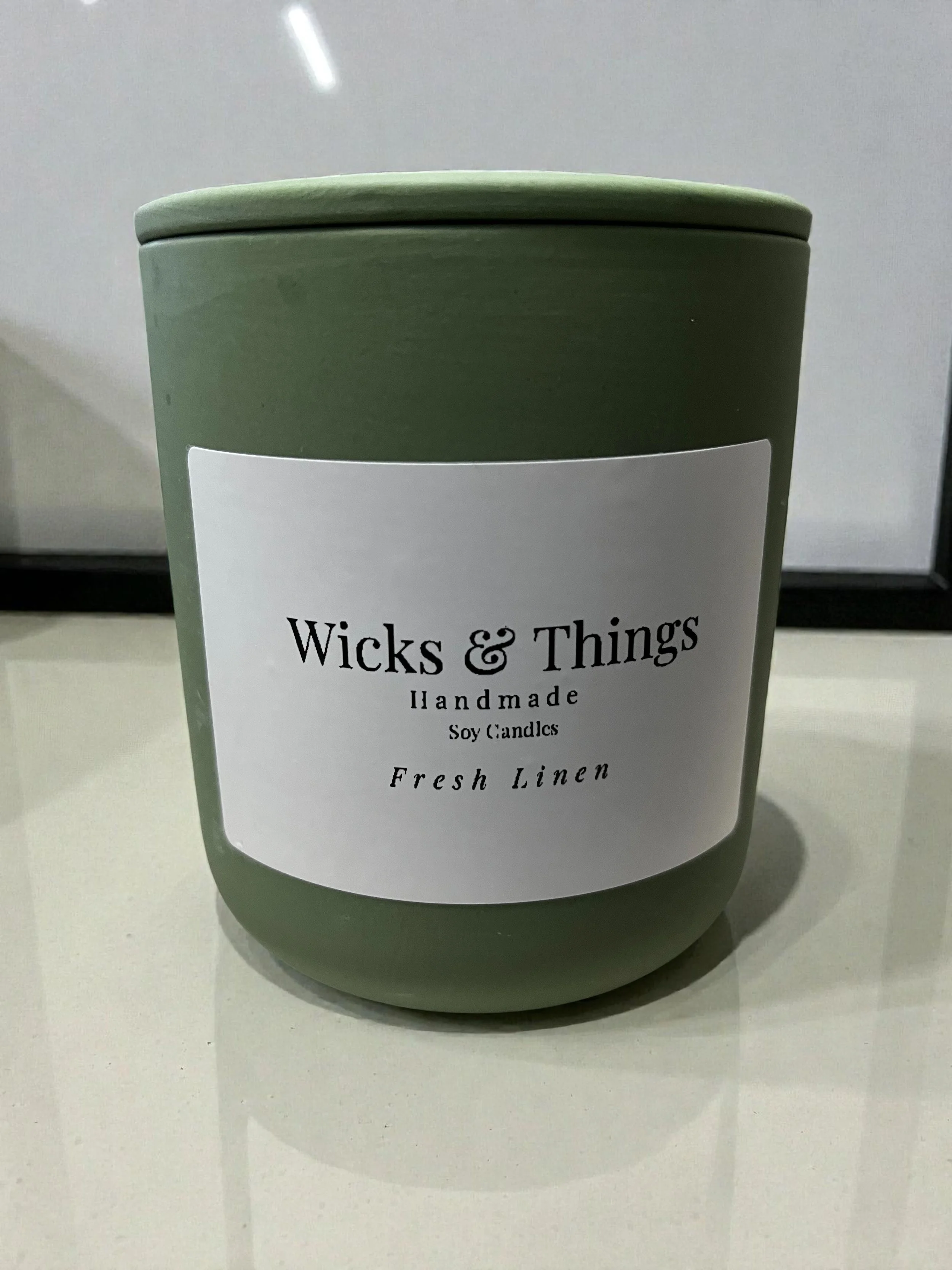 Fresh Linen | 12 oz Soy Candle