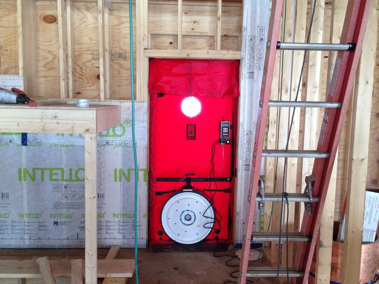 First Blower Test and Second Air Barrier Test