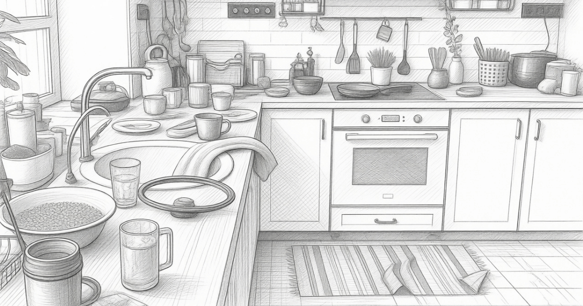 Every undone task and unmade decision in your kitchen adds to your cognitive load — even when you're not consciously thinking about it.