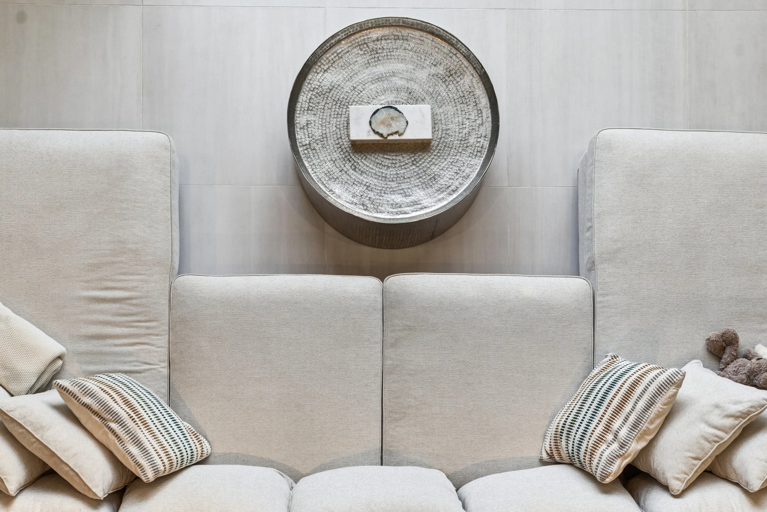 Modern design with cozy nooks and comfortable seating throughout.