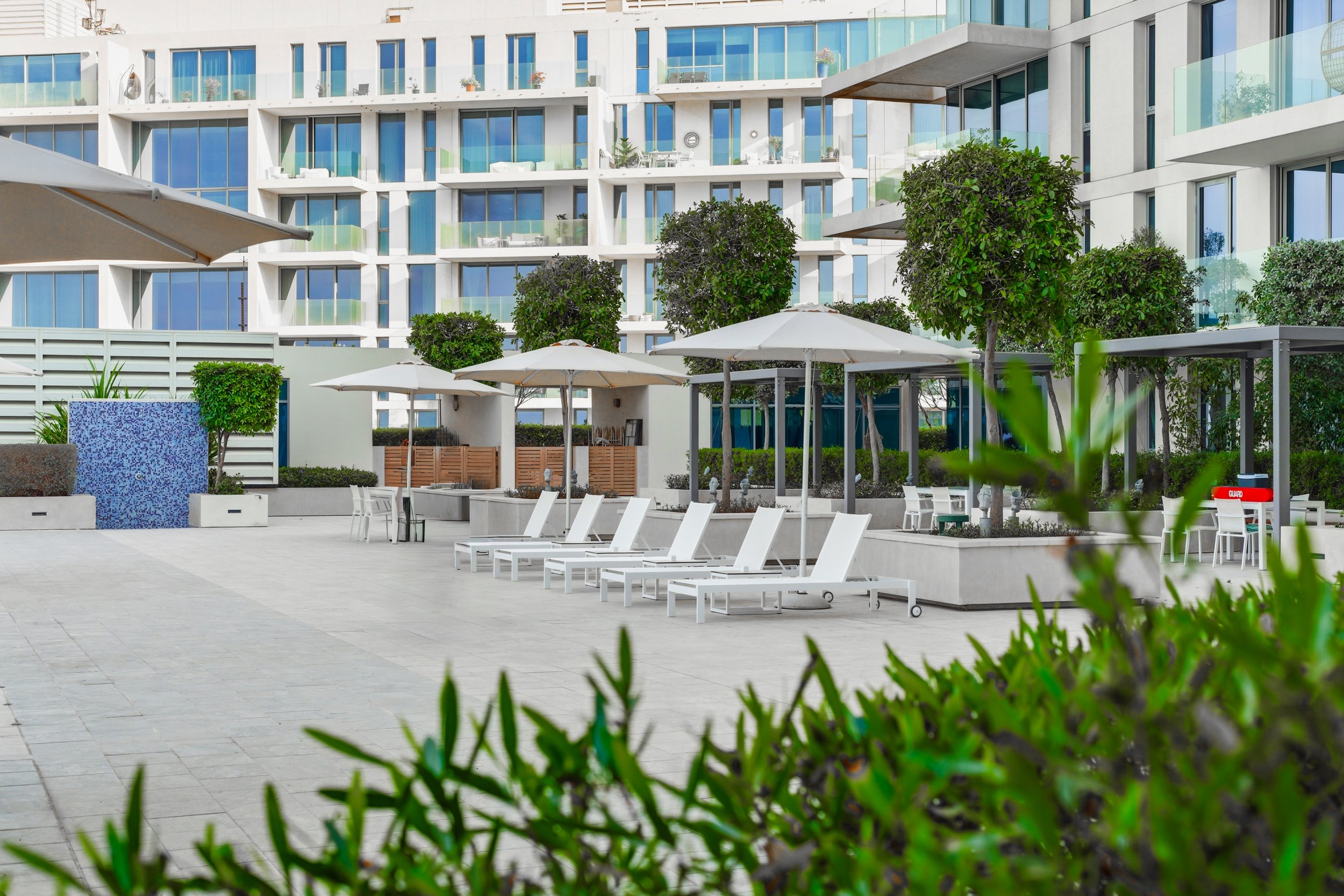 Ample loungers and outdoor seating to enjoy the sun.