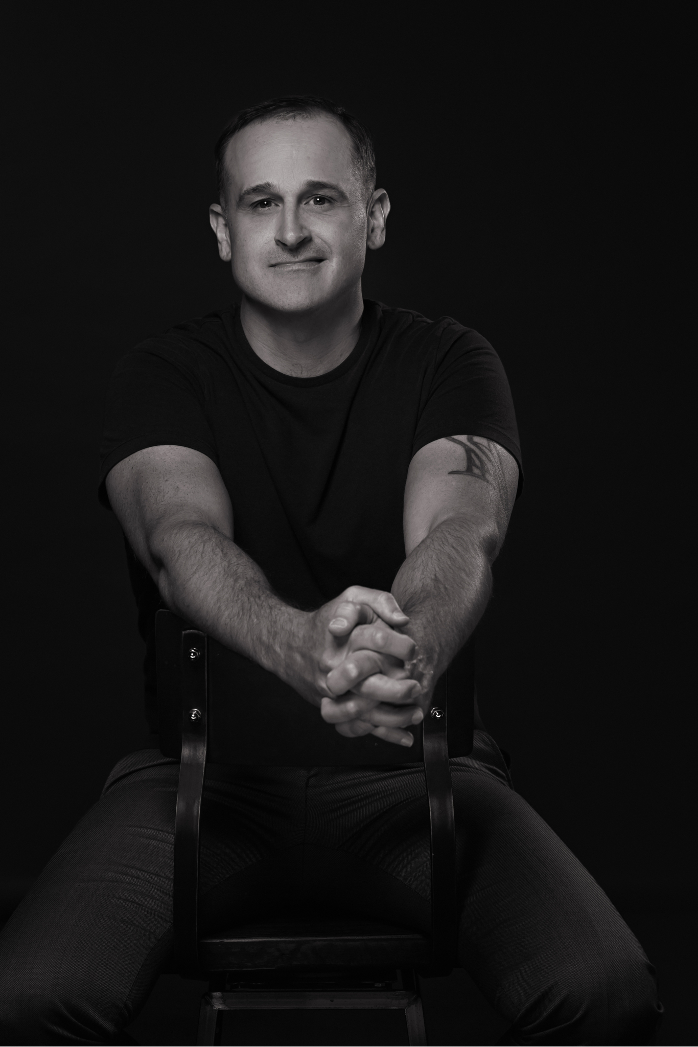 Black and white photo of Daniel Gibb.