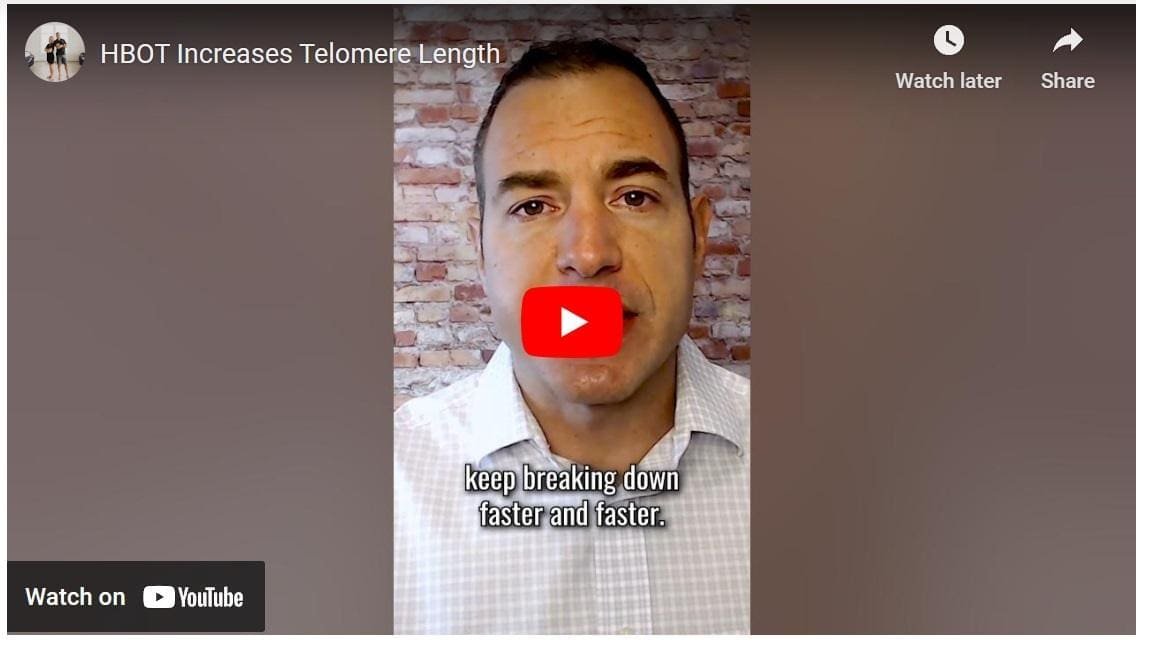 HBOT Increases Telomere Length to Slow Down Aging!