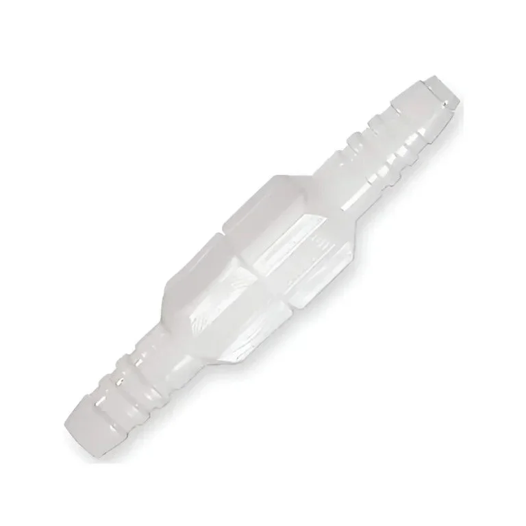 Salter Labs Kink-Free Swivel Oxygen Tubing Connector w/ Security Clip, White