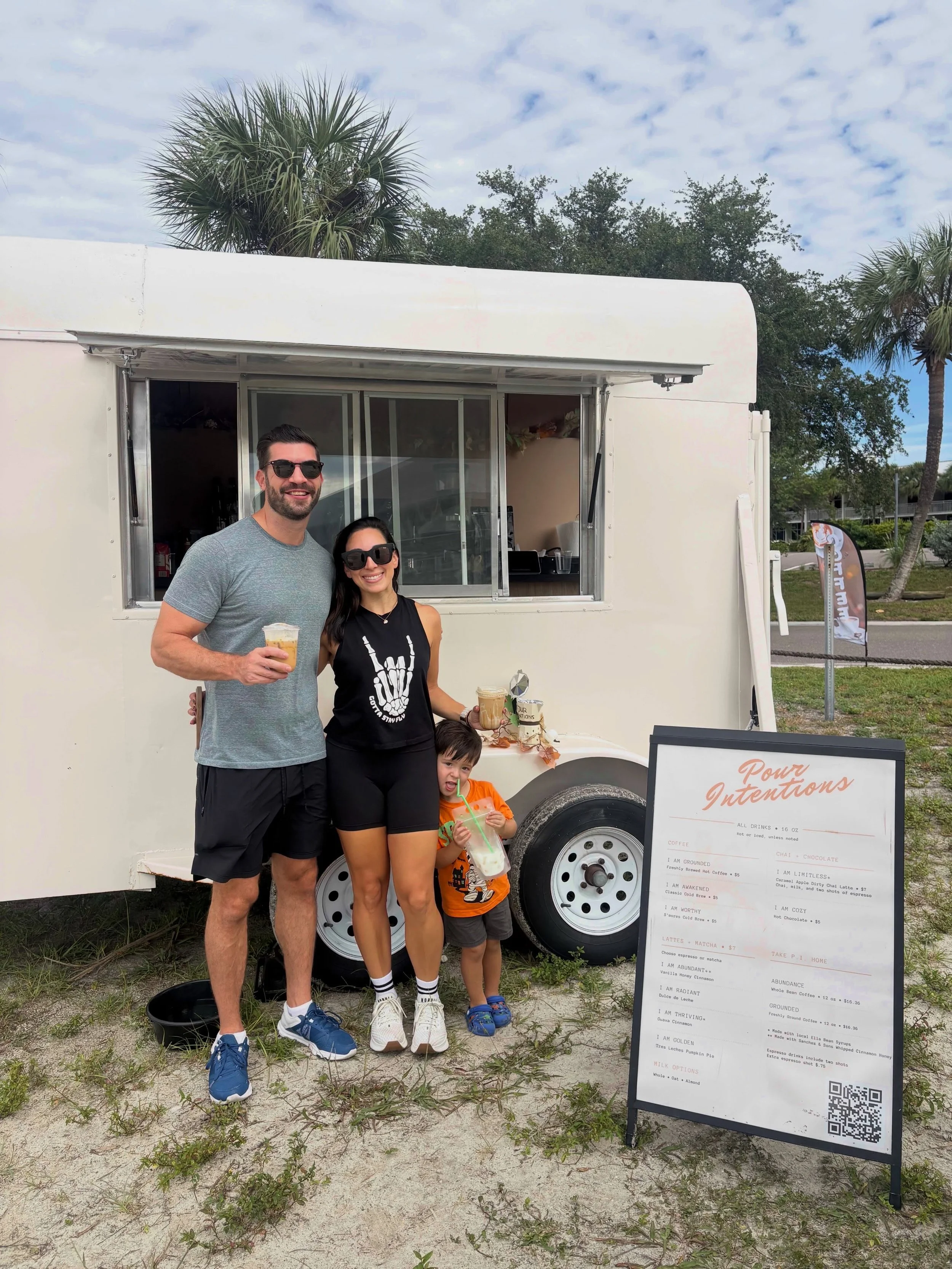 Beach toys for the kids, coffee for you ☕Come enjoy a slow morning and the views at Little Harbor!

Shout out to Blaine and her amazing family for supporting Pour Intentions! Gooo follow @flydancefitness.apollobeach for her pop-ups and all the energy