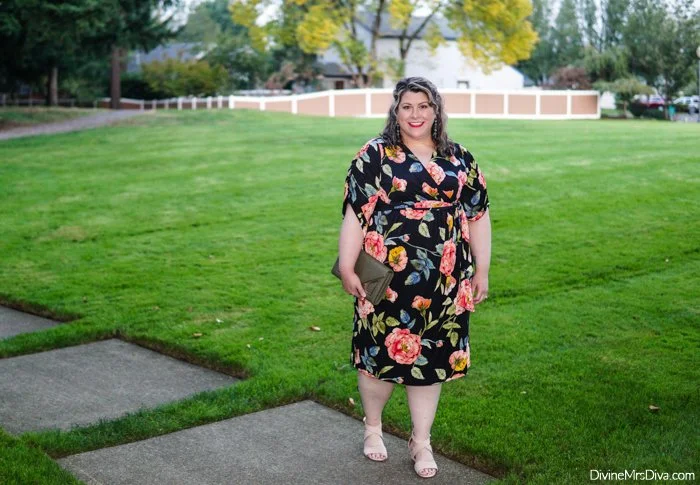 Reviewing Kiyonna's Eden Faux Wrap Dress