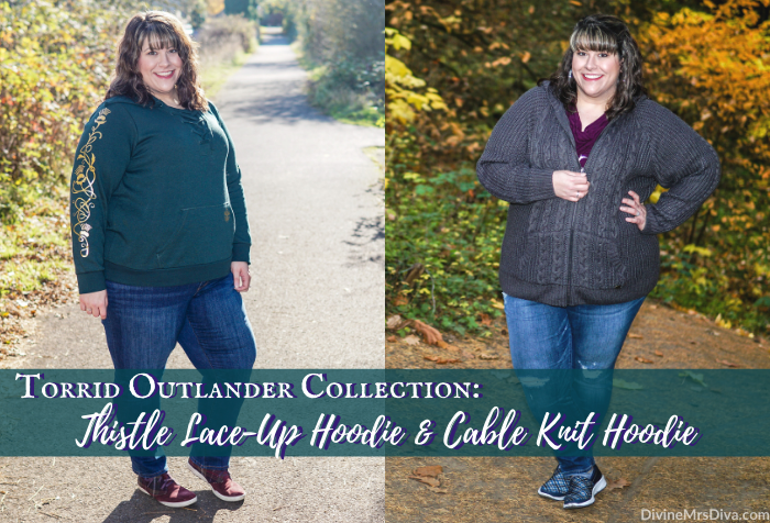 Torrid Outlander Collection Review: Thistle Lace-Up Hoodie & Cable Knit Hoodie