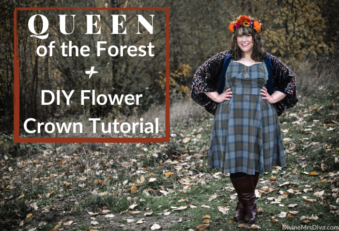 What I Wore: Queen of the Forest + DIY Flower Crown Tutorial