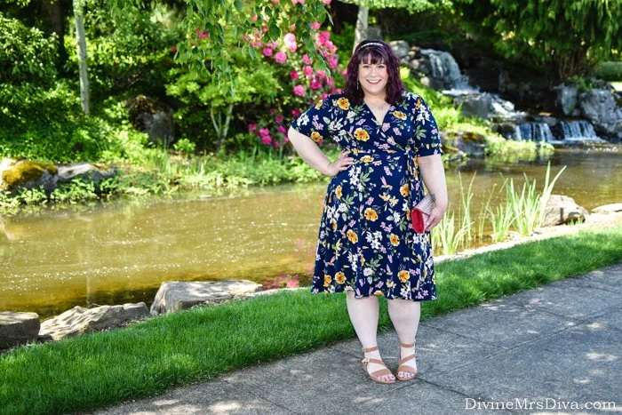 Reviewing Kiyonna's Tuscan Tie Wrap Dress