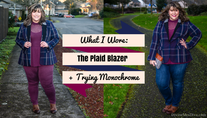 What I Wore: The Plaid Blazer + Trying Monochrome