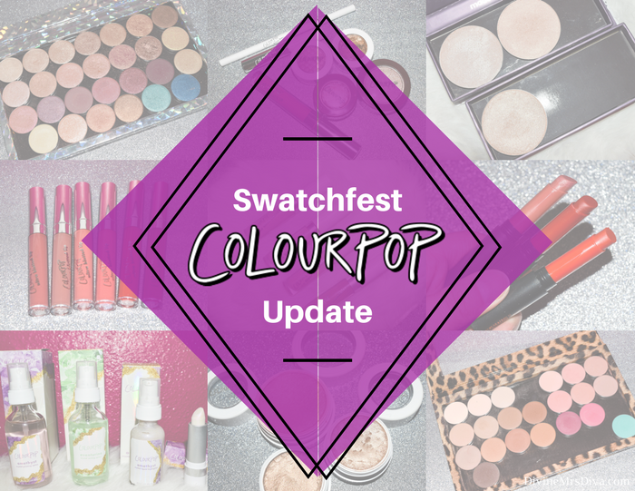 Colourpop Swatchfest Update  {Pressed Powder Shadows, Spring 2017, Concealers, Highlighters, Crystal Collection, Blotted Lips, and More!)