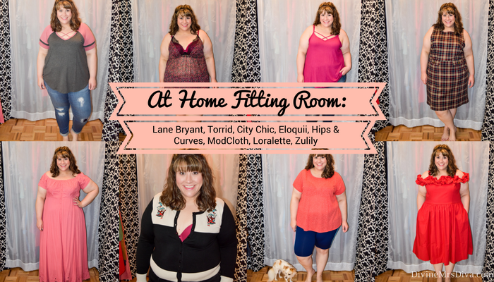 At Home Fitting Room: Lane Bryant, Torrid, City Chic, Eloquii, Hips and Curves, Modcloth, Loralette, Zulily