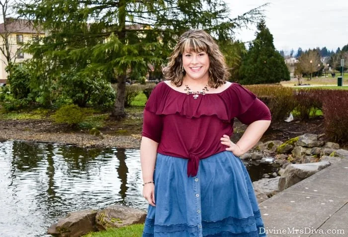 Reviewing Kiyonna's Kelsey Flounce Top