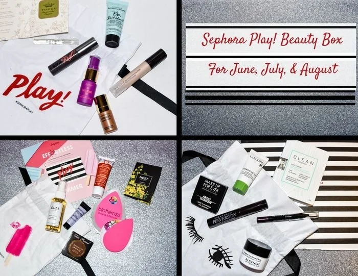 Sephora Play Beauty Box - June, July, & August 2016