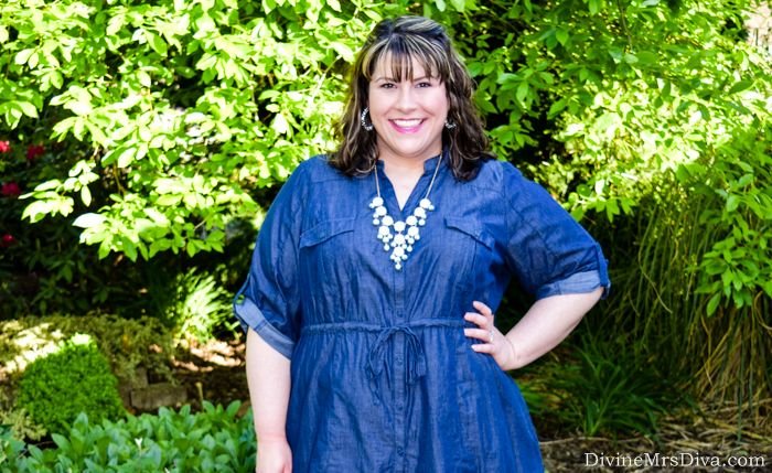 What I Wore: Chambray and Mint