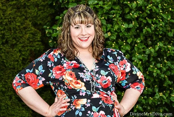 What I Wore: Kiyonna's Flirty Flounce Wrap Dress