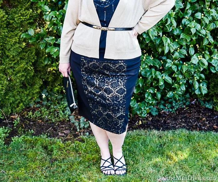 What I Wore: Sparkly Curves
