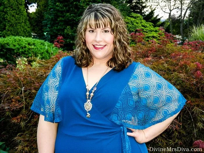 What I Wore: The Captivating Crochet Wrap Dress by Kiyonna