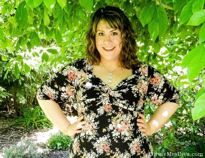 What I Wore: Black and Ivory Summer Floral