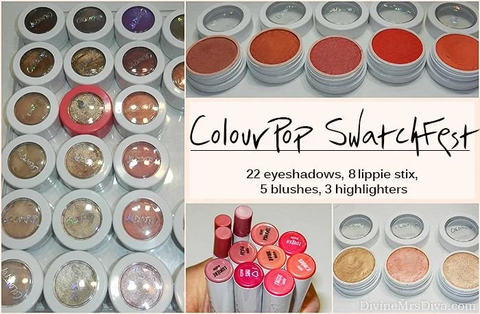 Makeup Stash: ColourPop Swatchfest!