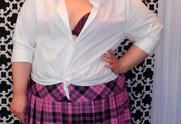 What I Wore: Love Your Curves! (Sartorial Medley) + Hips and Curves Thigh High Hosiery Review
