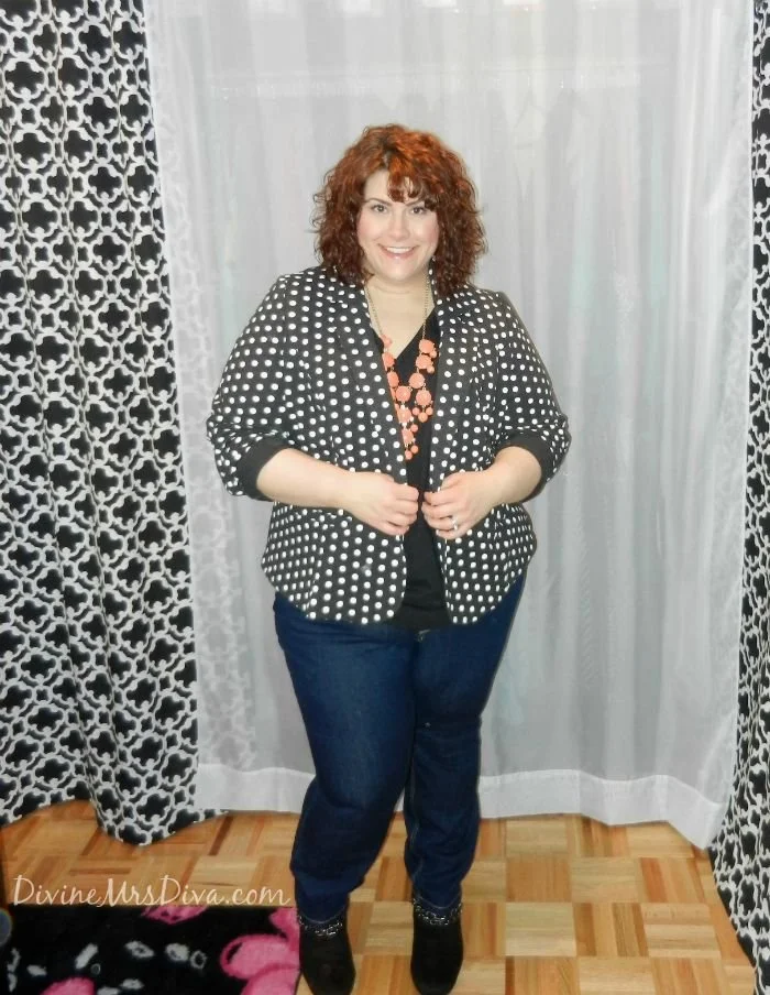 What I Wore: Polka Dot Blazer