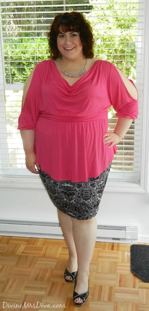 What I Wore: ASOS Lace Print Pencil Skirt