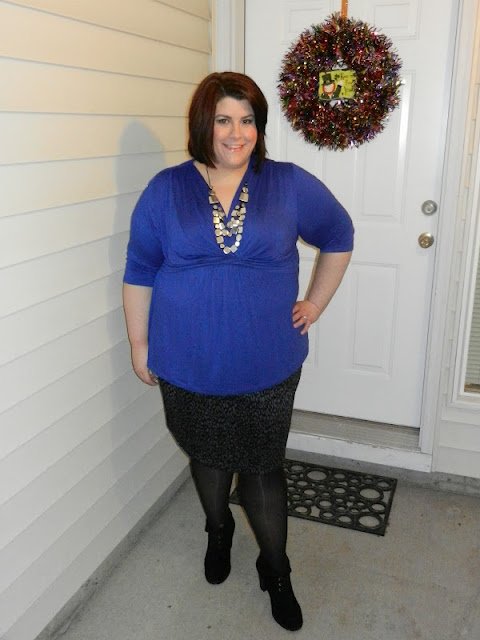 What I Wore:  Birthday Blue