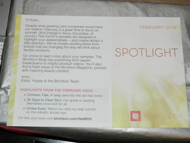 Birchbox Review: February 2012