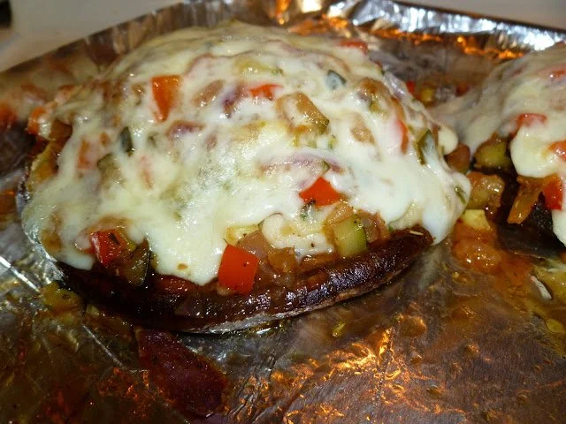 Diva In The Kitchen: Vegetable-Stuffed Portobellos