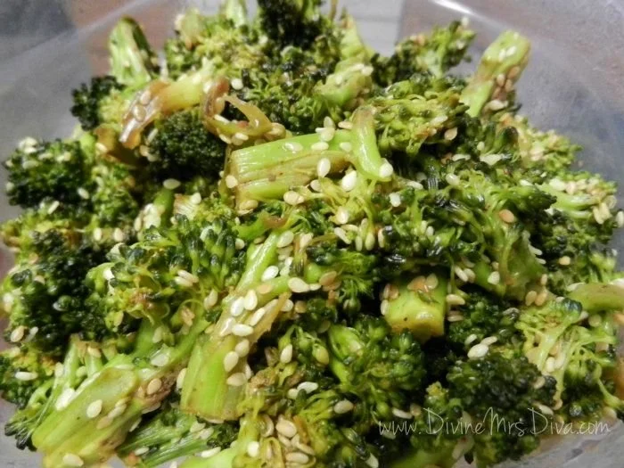 Diva In The Kitchen: Sesame Soy Roasted Broccoli