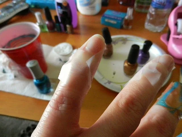 Nail Art - Water Marbling