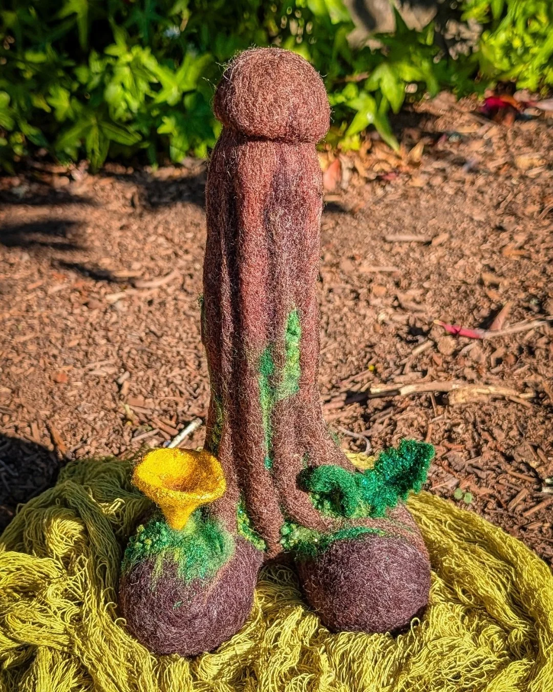 "Forest Daddy" (9" weighted sculpture with balls and armature)
