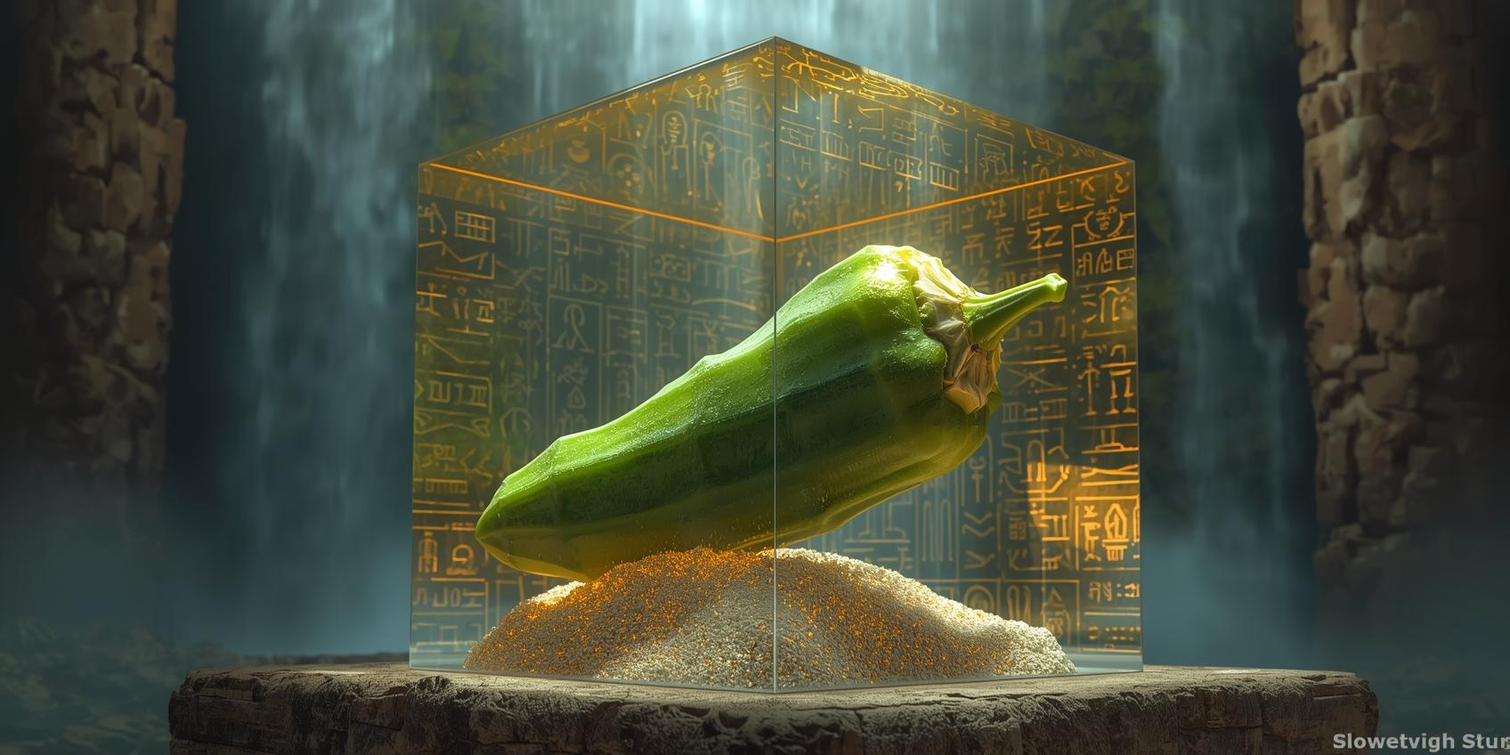 cube_frozen_okra_waterfall.png