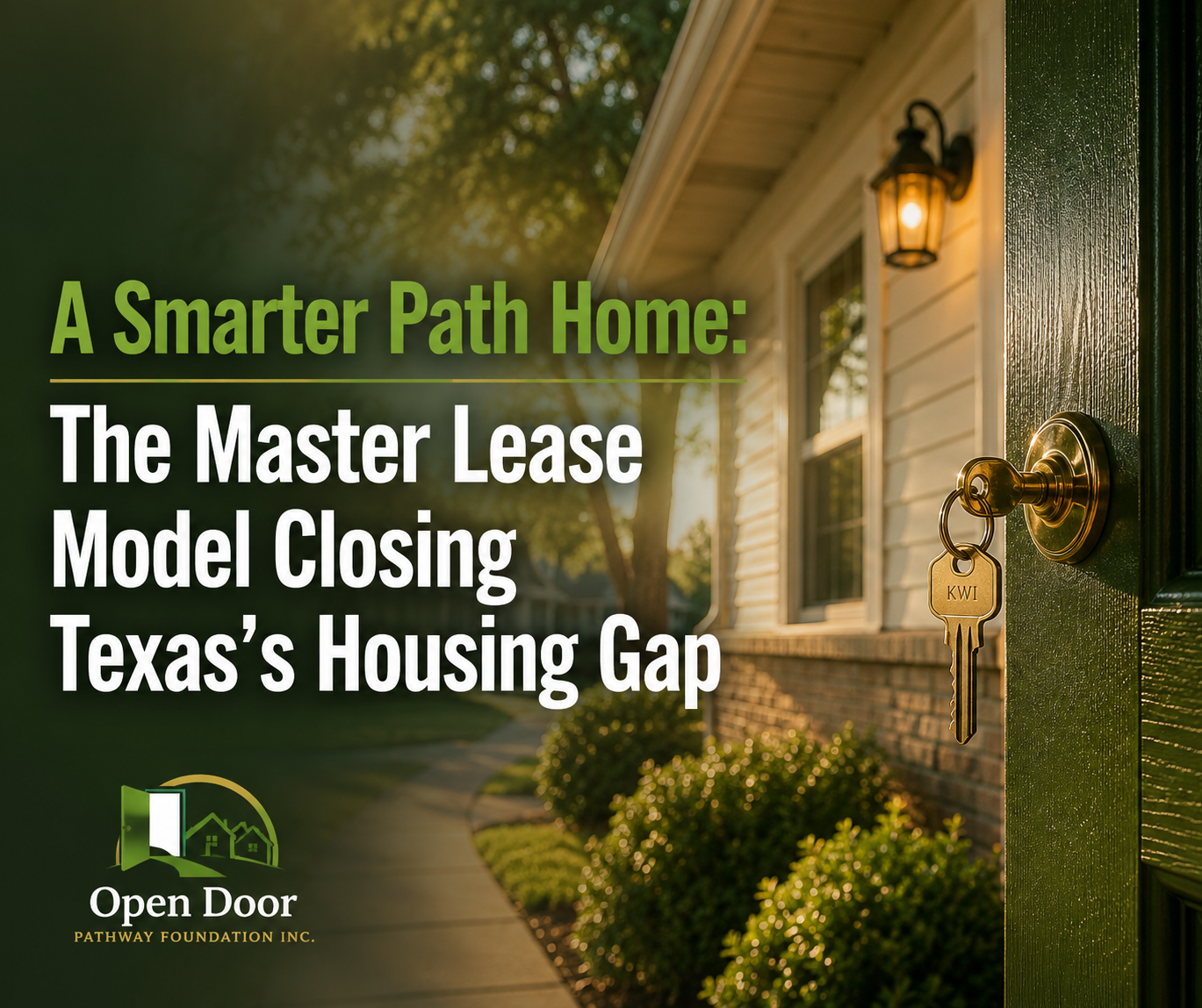 A Smarter Path Home: The Master Lease Model Closing Texas's Housing Gap