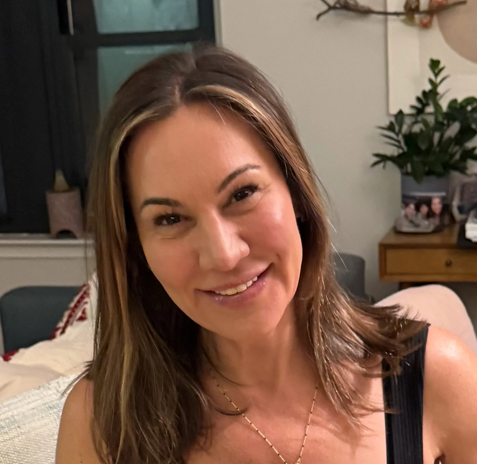 Vanessa Bistarelli smiling in a sitting room