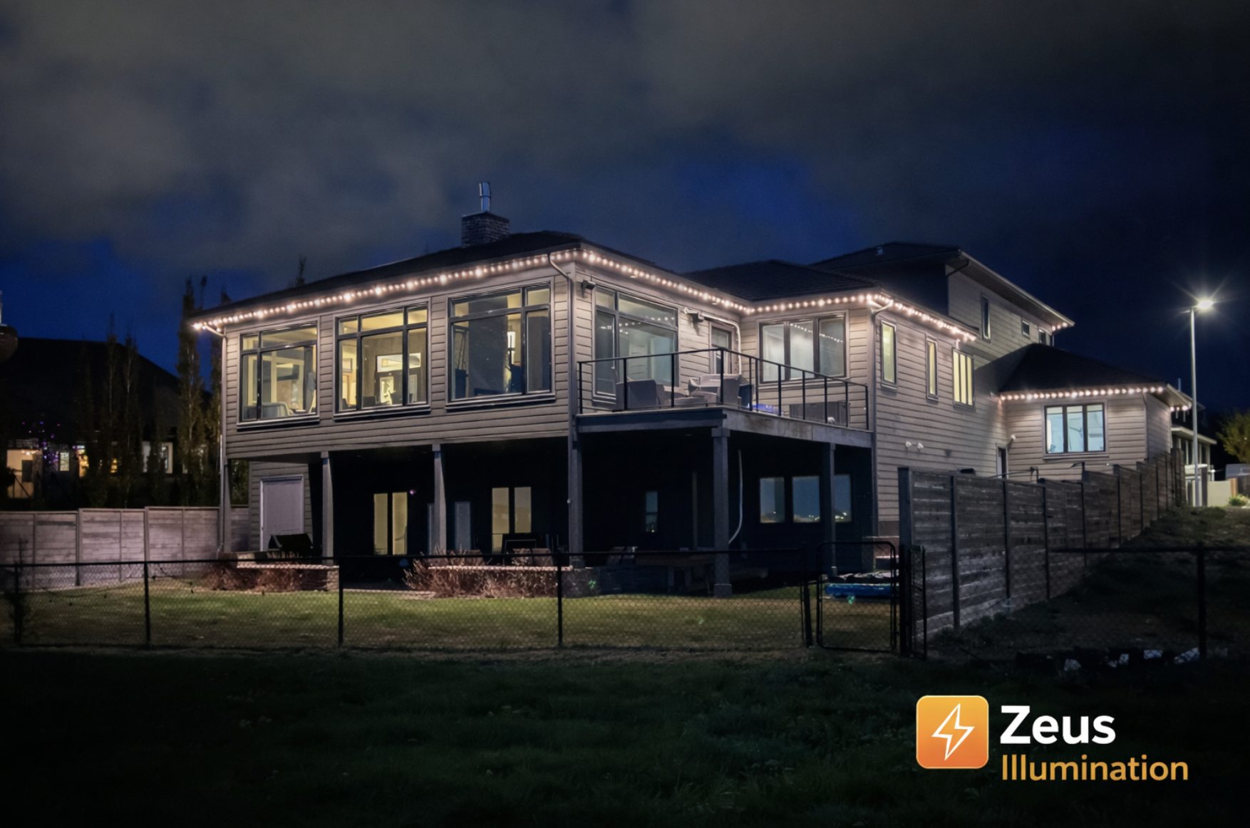 Security lighting setup