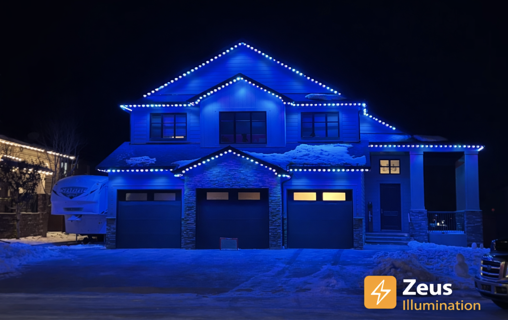 Holiday LED lighting display