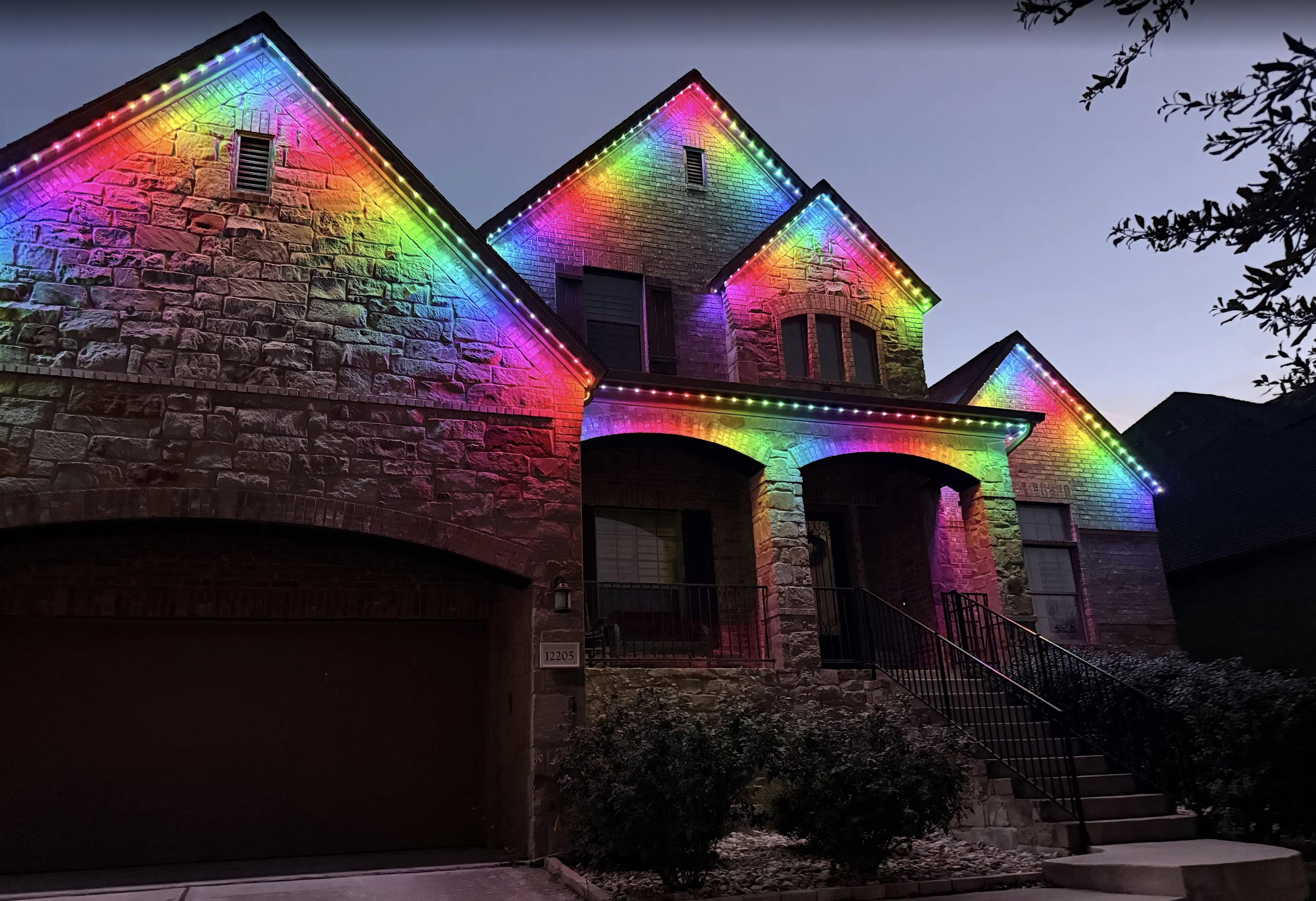 Christmas lighting theme