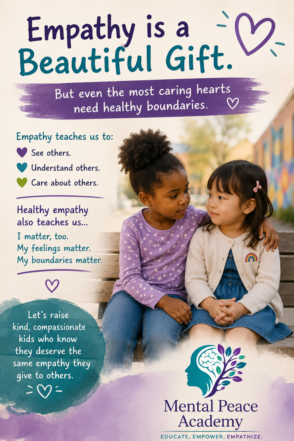 Empathy is a beautiful gift—but children also need healthy boundaries. Teaching kids to care for others while valuing themselves helps build emotionally healthy relationships for life.