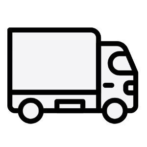 Line drawing of a delivery truck